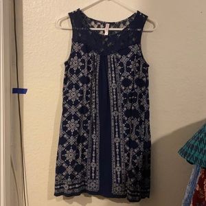 Blue xhilaration dress